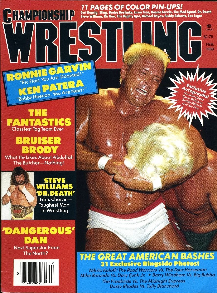 Championship Wrestling February 1988 Magazine PWcatalog