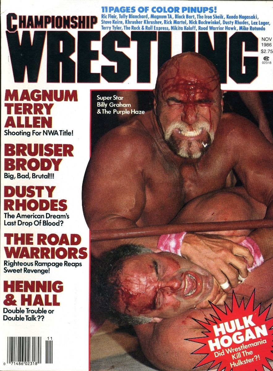 Championship Wrestling November 1986 Magazine PWcatalog