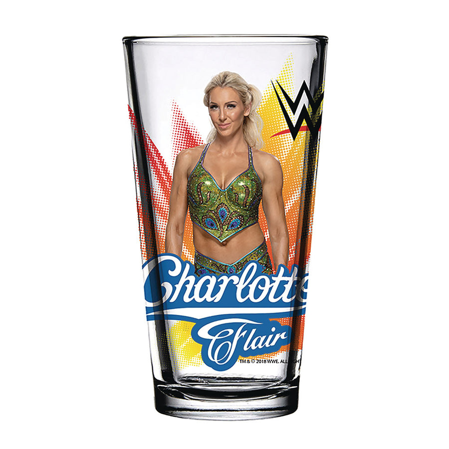 Charlotte Flair 2018 Toon Tumbler Pint Glass