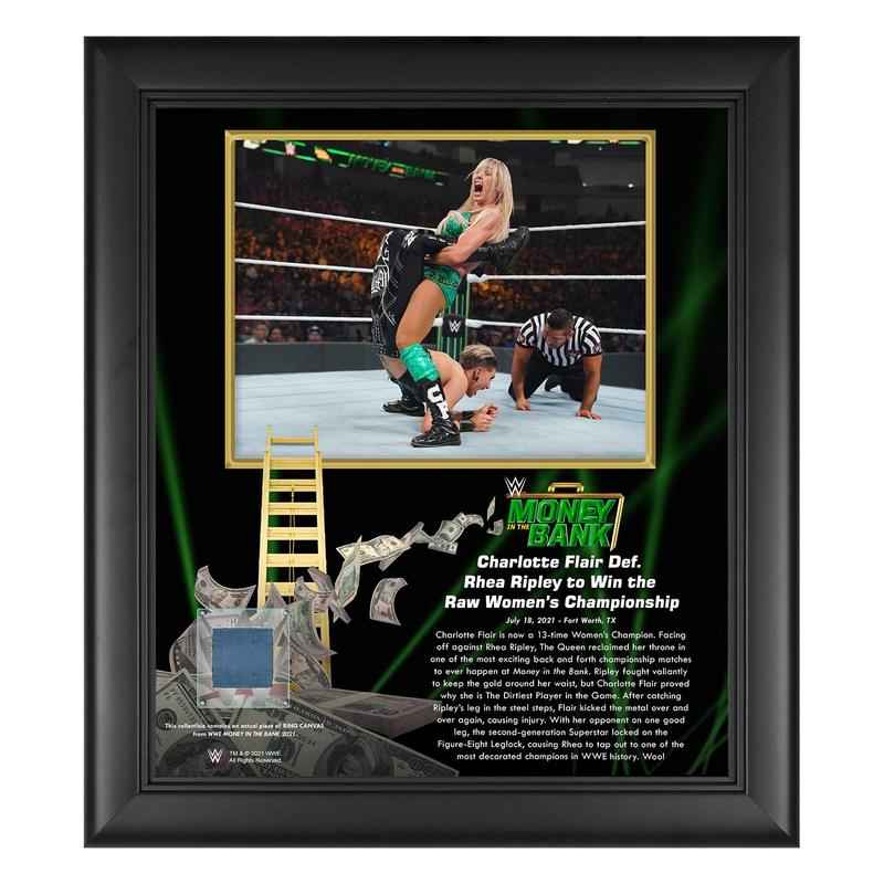 Charlotte Flair Money In The Bank 15x17 Commemorative Plaque Pwcatalog