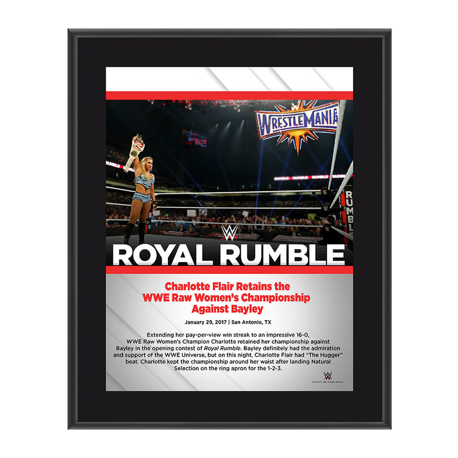Charlotte Royal Rumble 2017 10 x 13 Commemorative Photo Plaque Pwcatalog