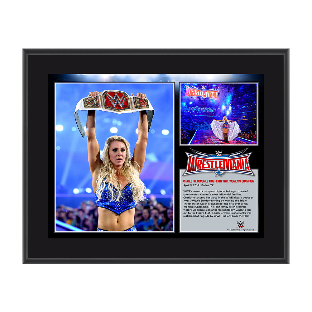 Charlotte WrestleMania 32 10 x 13 Photo Collage Plaque