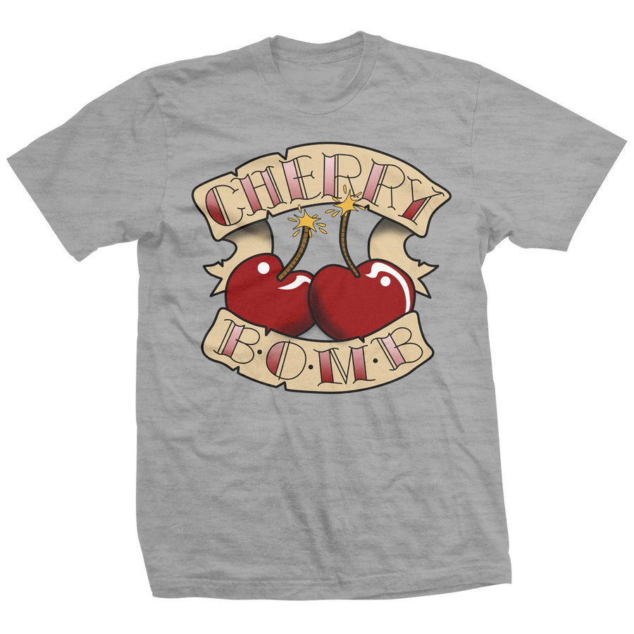 Cherry Bomb Gray T-Shirt Pwcatalog