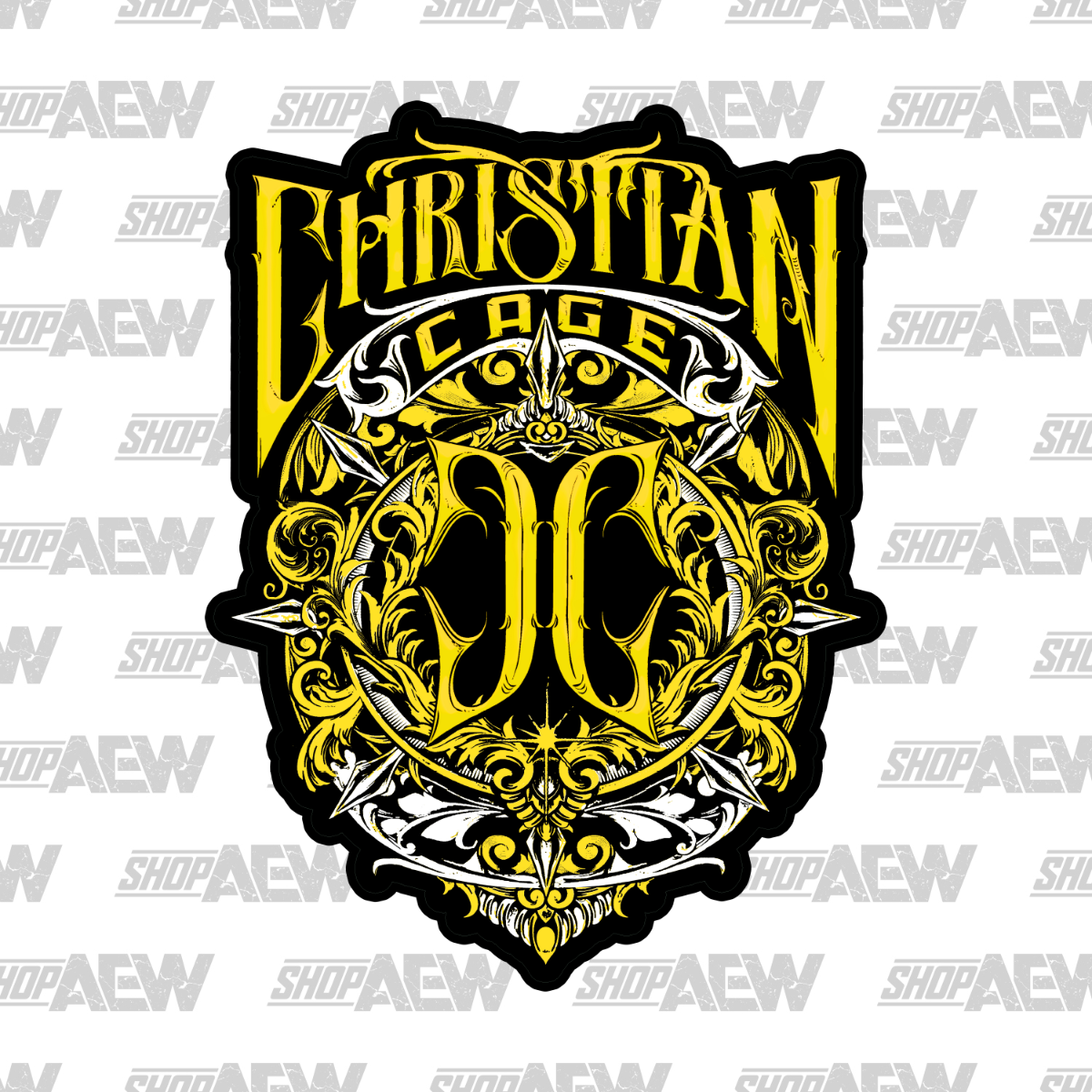 Christian Cage Virtue Gold Sticker