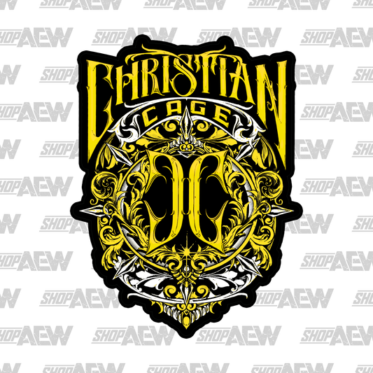 Christian Cage Virtue Gold Sticker