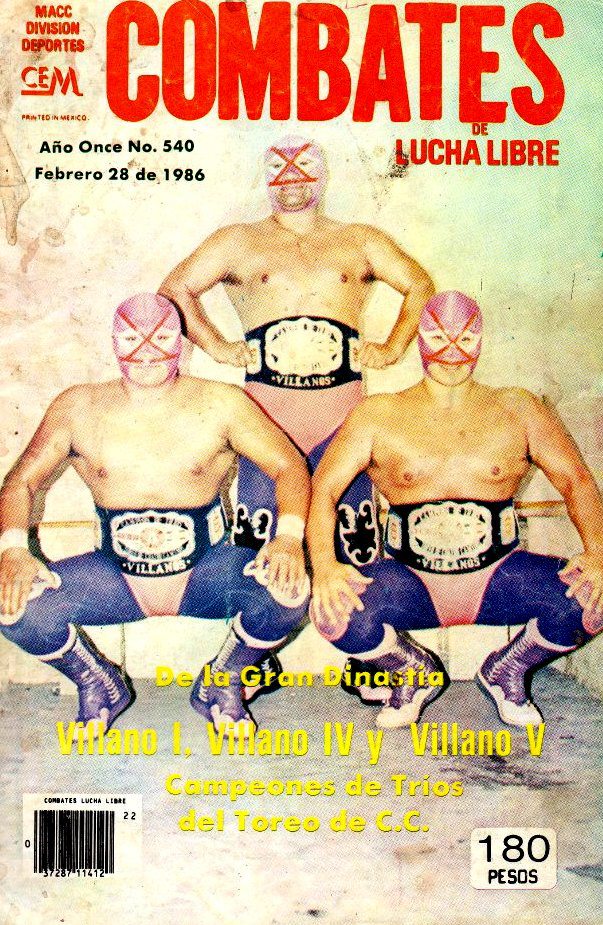 Combates de Lucha Libre 540 Magazine PWcatalog