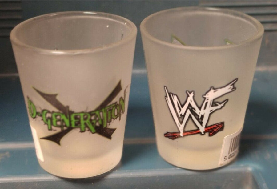 WWF D-Generation X shot glass PWcatalog