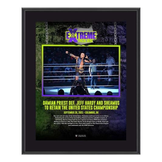 Damian Priest Extreme Rules 2021 10x13 Commemorative Plaque Pwcatalog