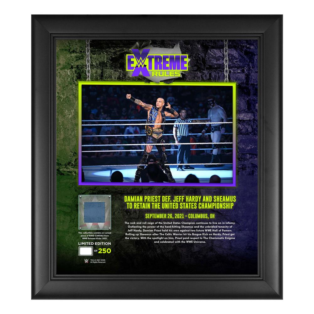 Damian Priest Extreme Rules 2021 15x17 Commemorative Plaque Pwcatalog