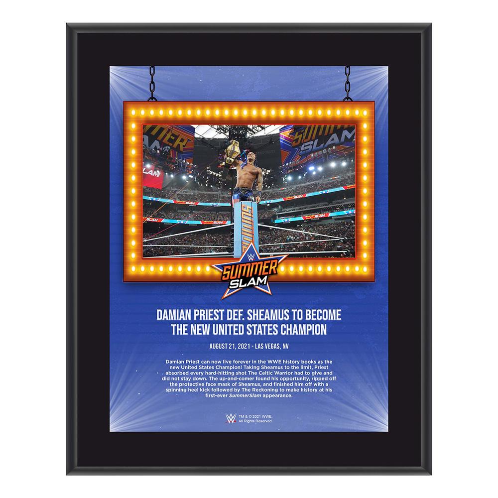 Damian Priest SummerSlam 2021 10x13 Commemorative Plaque Pwcatalog
