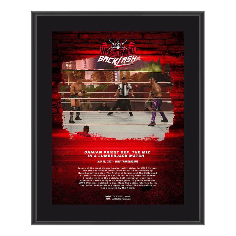 Damian Priest WrestleMania Backlash 2021 10x13 Commemorative Plaque Pwcatalog