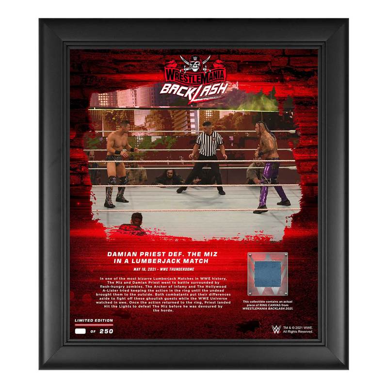 Damian Priest WrestleMania Backlash 2021 15x17 Commemorative Plaque Pwcatalog