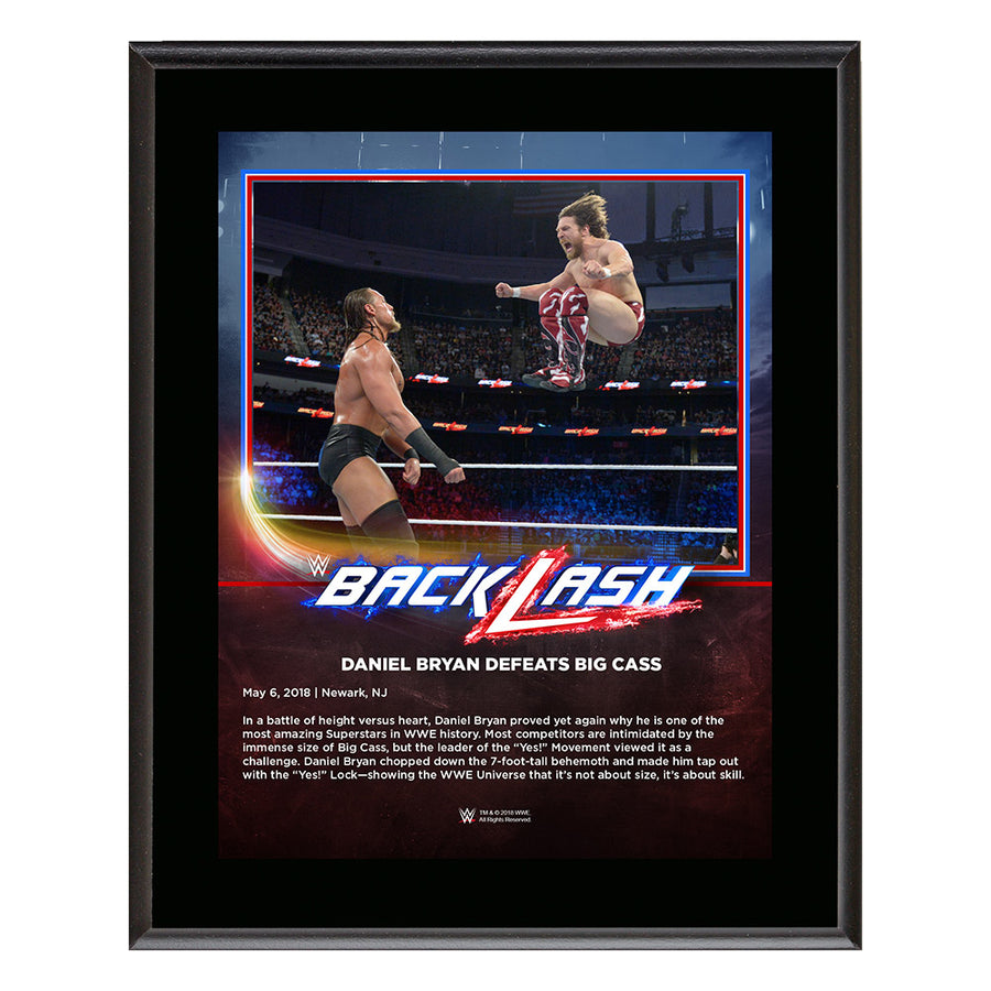 Daniel Bryan BackLash 2018 10 x 13 Photo Plaque Pwcatalog