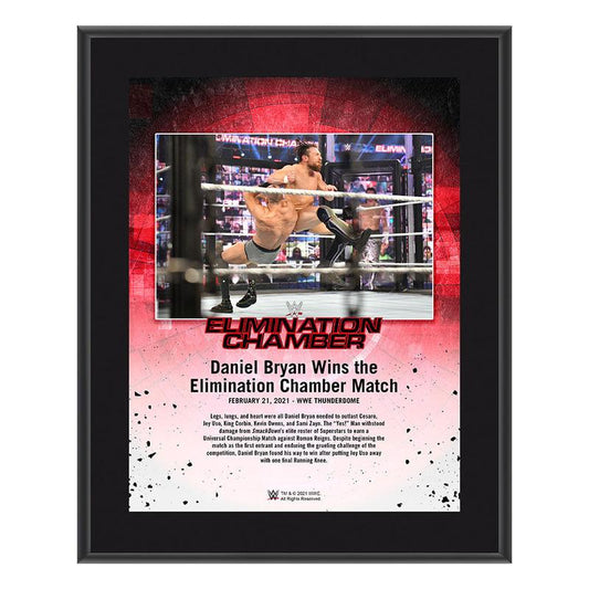 Daniel Bryan Elimination Chamber 2021 10x13 Commemorative Plaque