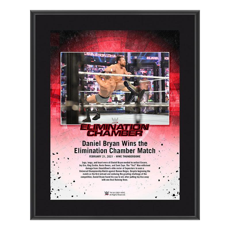 Daniel Bryan Elimination Chamber 2021 10x13 Commemorative Plaque Pwcatalog