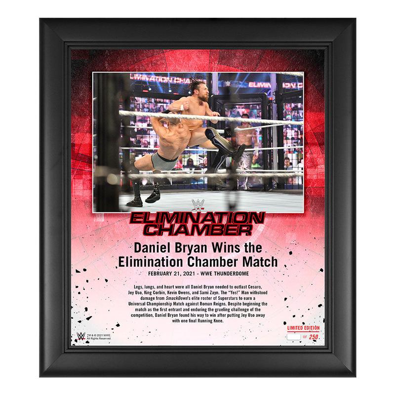 Daniel Bryan Elimination Chamber 2021 15x17 Commemorative Plaque Pwcatalog