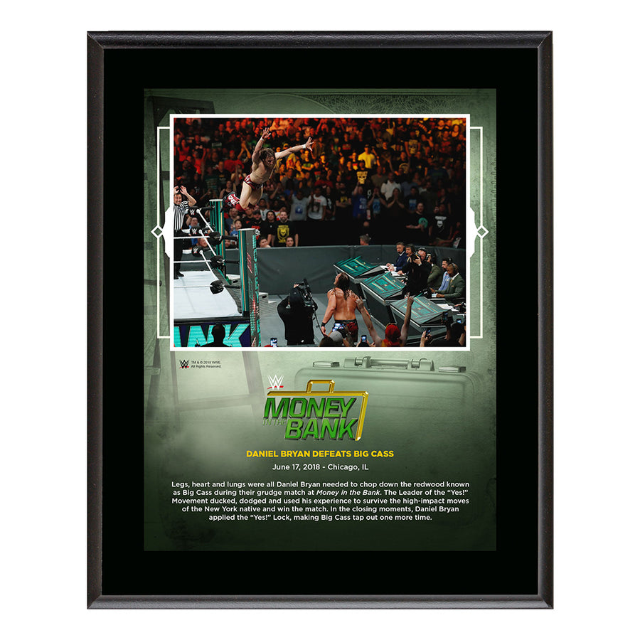 Daniel Bryan Money in The Bank 2018 10 x 13 Plaque Pwcatalog