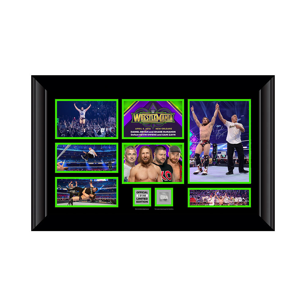 Daniel Bryan WrestleMania 34 Signed Commemorative Plaque