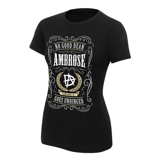 Dean Ambrose No Good Dean Goes Unhinged Women's Authentic T-Shirt