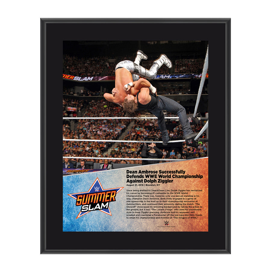 Dean Ambrose SummerSlam 2016 10 x 13 Photo Plaque Pwcatalog