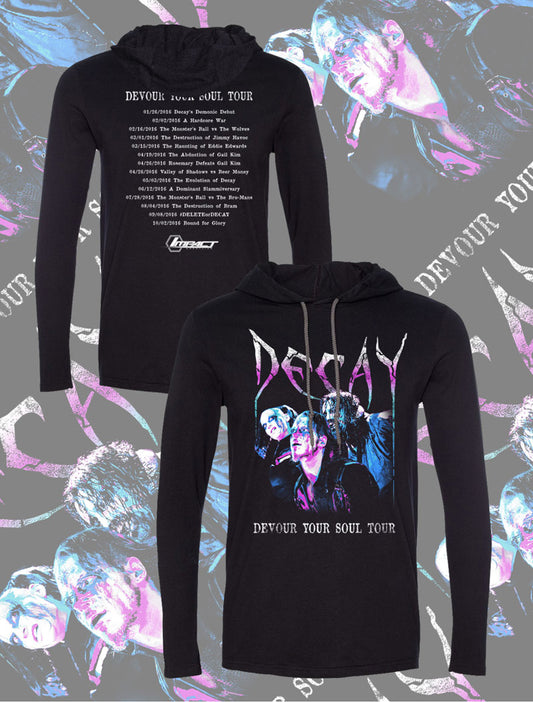 Decay Devour Your Souls Tour Hooded T-Shirt Pwcatalog