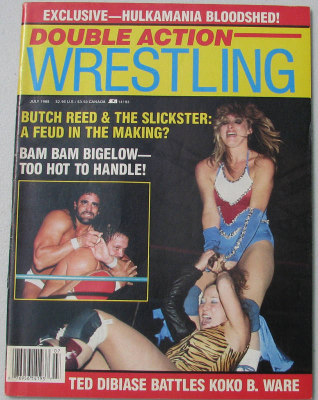 Double Action Wrestling July 1988 Magazine PWcatalog