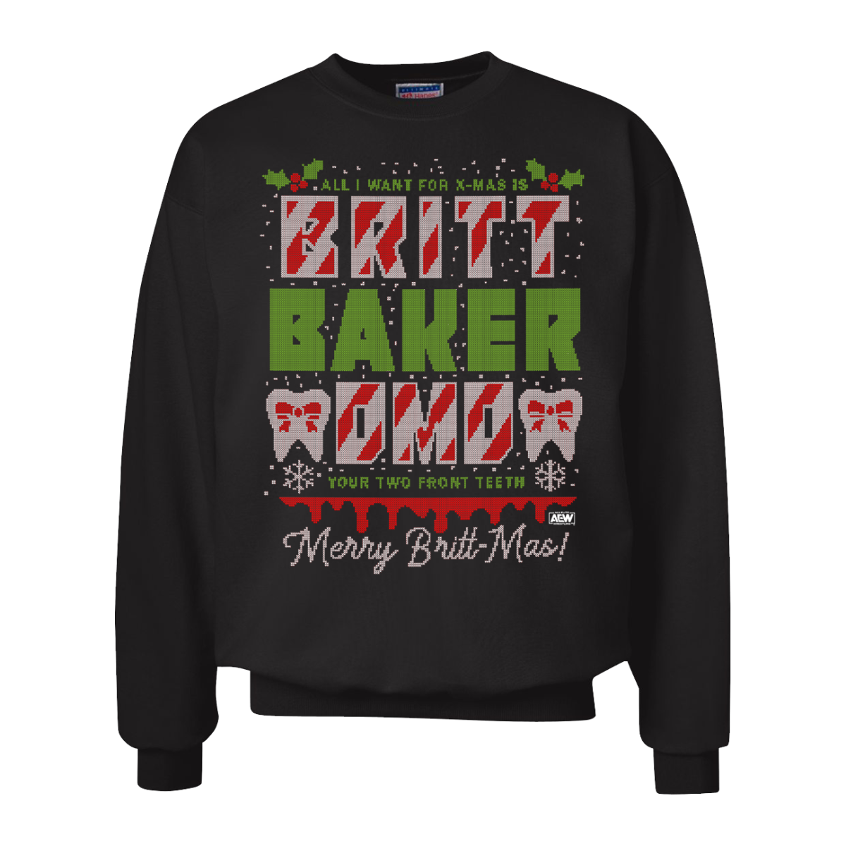 Dr. Britt Baker D.M.D. Two Front Teeth Holiday Sweatshirt