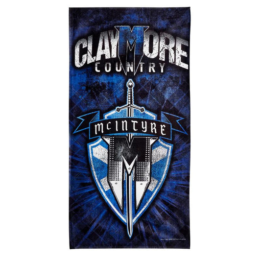 Drew McIntyre Claymore Country 30 x 60 Beach Towel