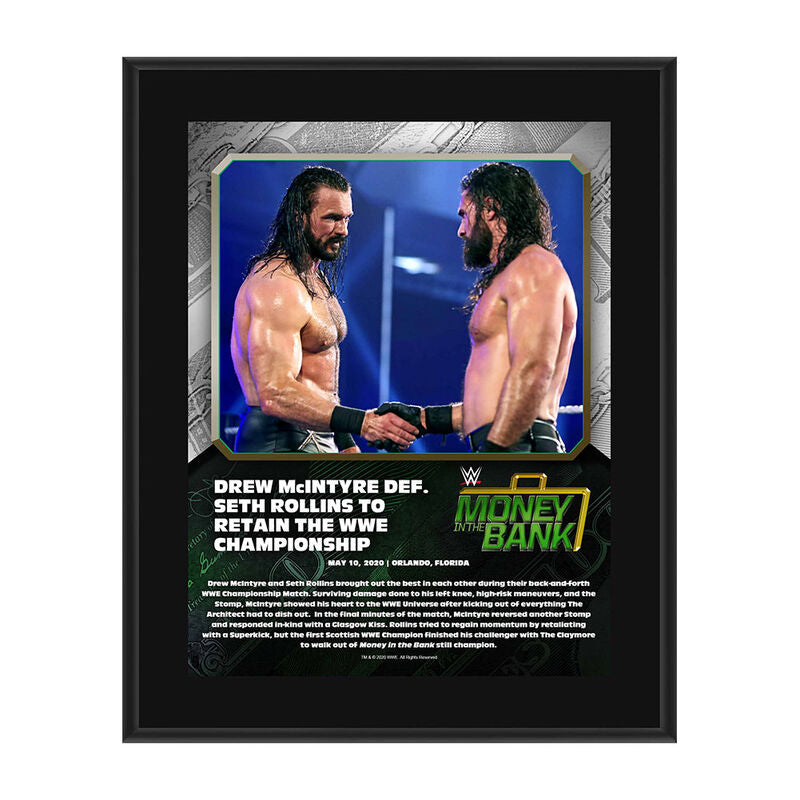 Drew McIntyre Money In The Bank 2020 10 x 13 Limited Edition Plaque Pwcatalog