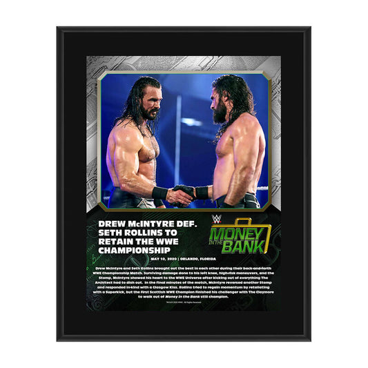 Drew McIntyre Money In The Bank 2020 10 x 13 Limited Edition Plaque