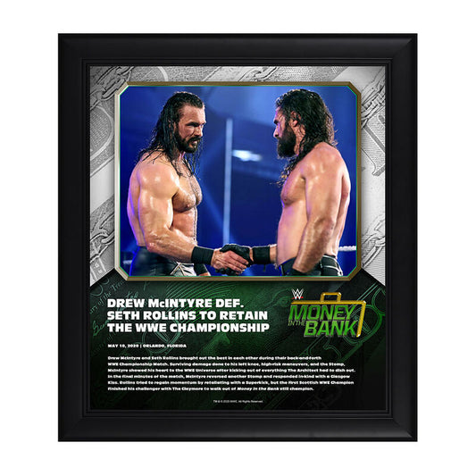 Drew McIntyre Money In The Bank 2020 15 x 17 Limited Edition Plaque
