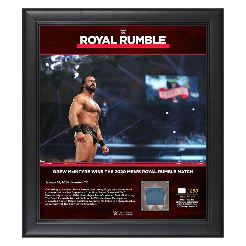 Drew McIntyre Royal Rumble 2020 15x17 Limited Edition Plaque Pwcatalog