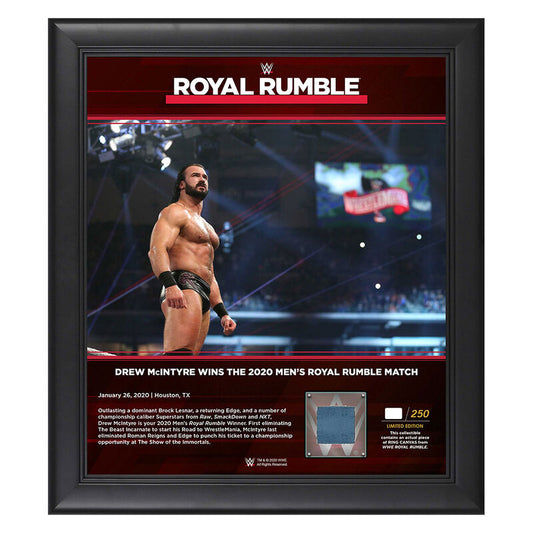 Drew McIntyre Royal Rumble 2020 15x17 Limited Edition Plaque