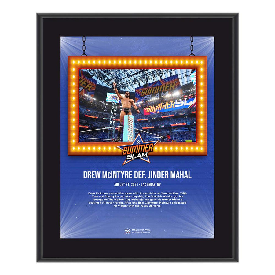 Drew McIntyre SummerSlam 2021 10x13 Commemorative Plaque Pwcatalog
