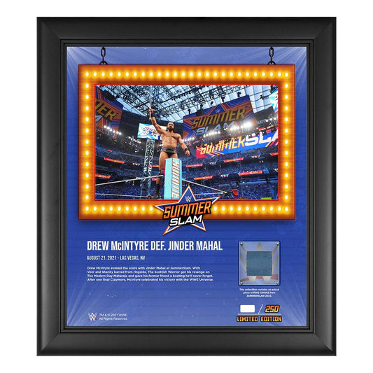 Drew McIntyre SummerSlam 2021 15x17 Commemorative Plaque