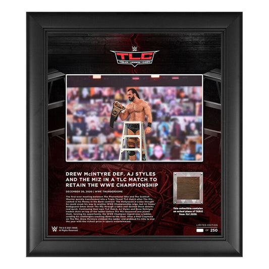 Drew McIntyre TLC 2020 15 x 17 Commemorative Plaque