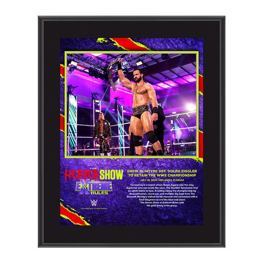 Drew McIntyre The Horror Show At Extreme Rules 2020 10x13 Commemorative Plaque