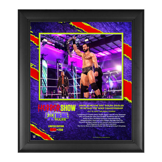 Drew McIntyre The Horror Show At Extreme Rules 2020 15x17 Commemorative Limited Edition Plaque