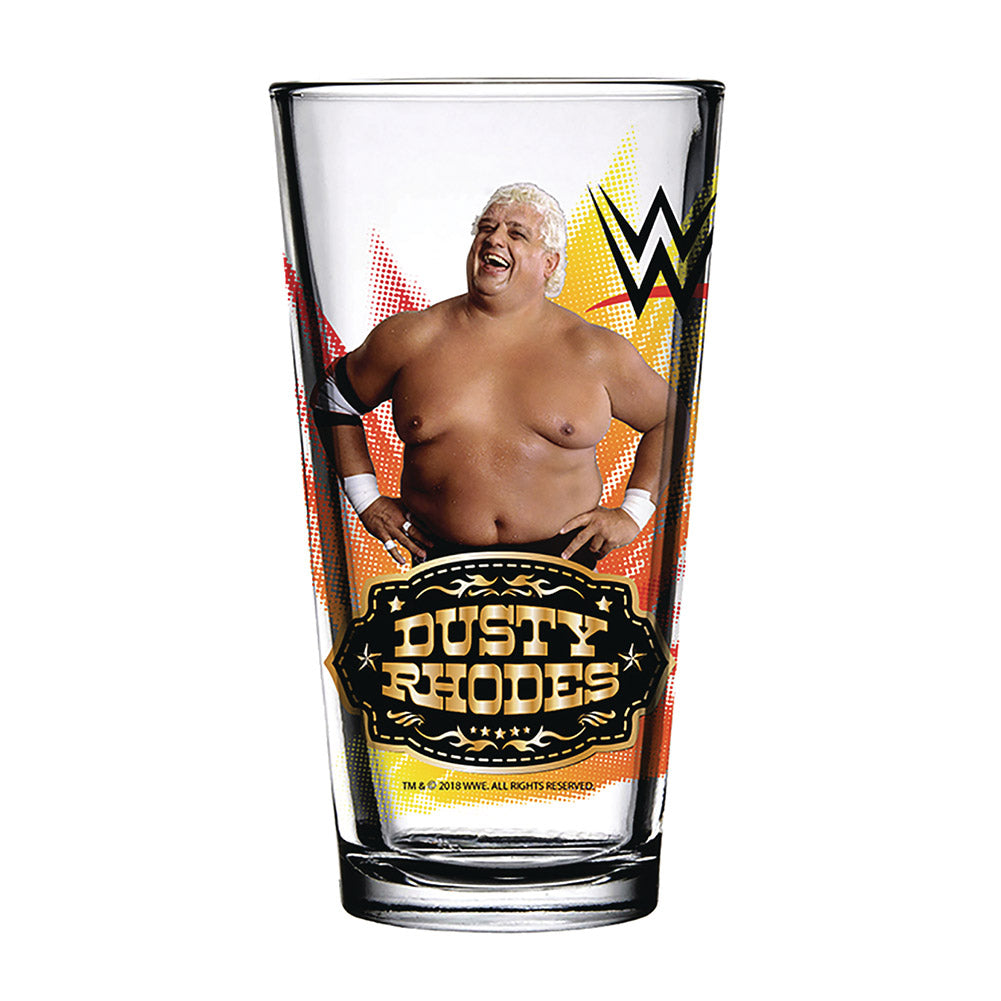 Dusty Rhodes 2018 Toon Tumbler Pint Glass Pwcatalog