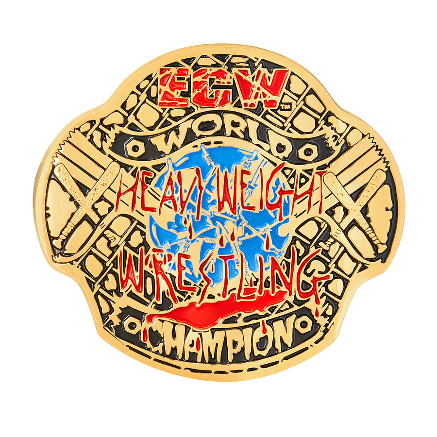 ECW World Heavyweight Championship Belt Buckle Pwcatalog