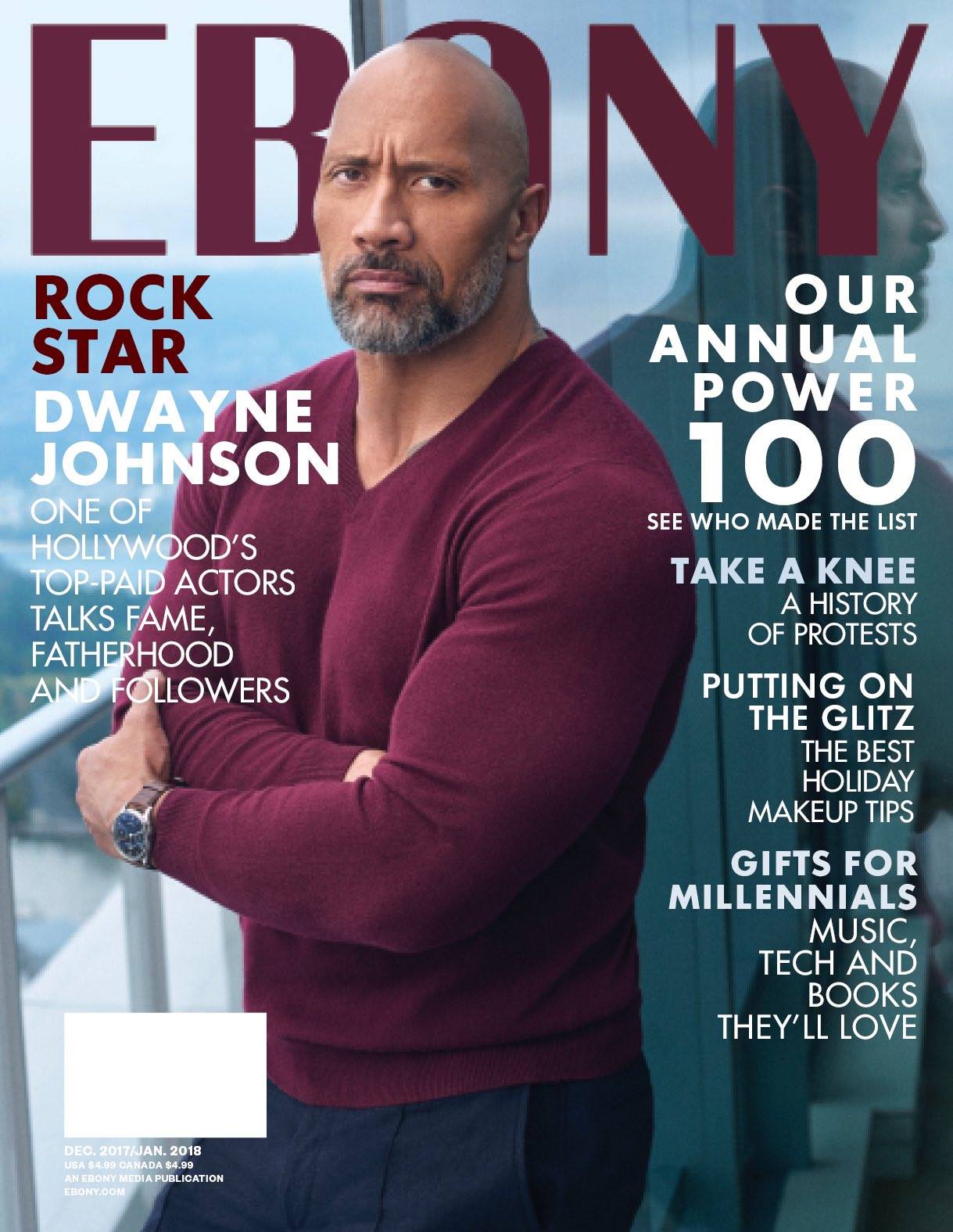 Ebony Magazine 2017 December The Rock