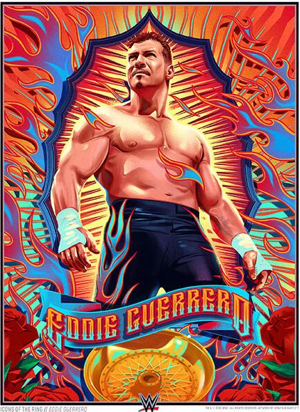 Eddie Guerrero Icons Of The Ring 18x24 Art Print