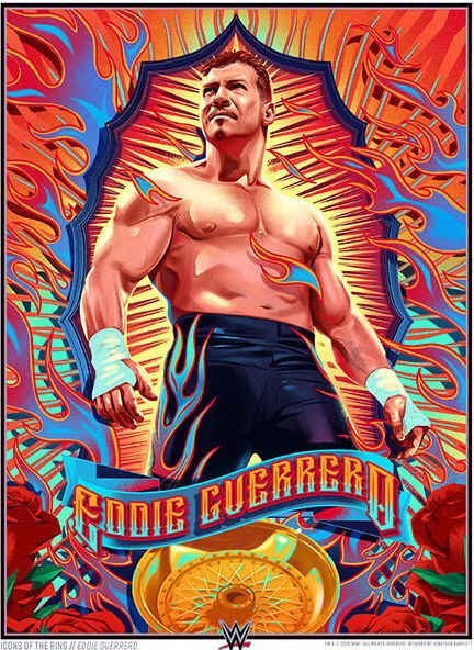 Eddie Guerrero Icons Of The Ring 18x24 Art Print Pwcatalog