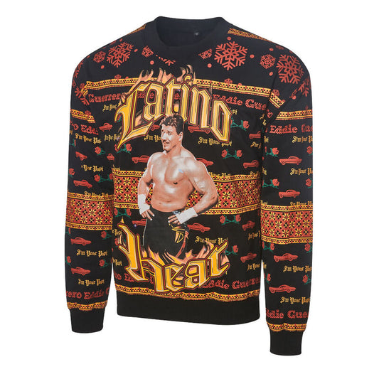 Eddie Guerrero Light Up Ugly Holiday Sweatshirt 2019