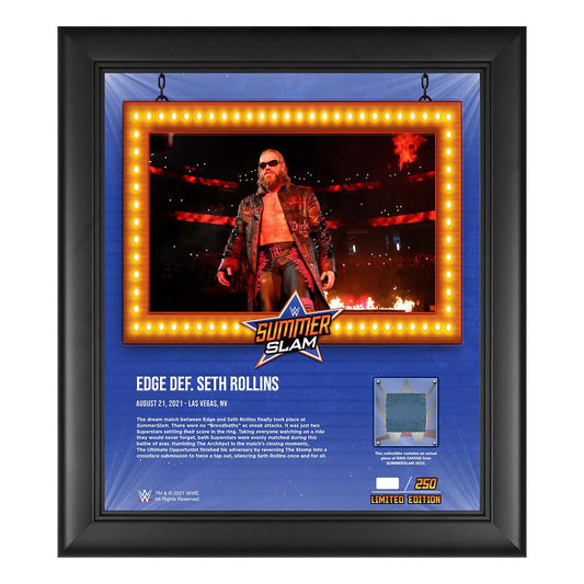 Edge SummerSlam 2021 15x17 Commemorative Plaque