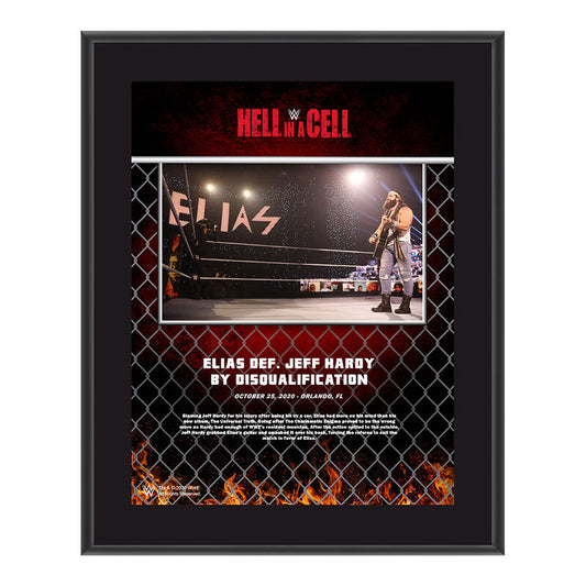 Elias Hell In A Cell 2020 10x13 Commemorative Plaque