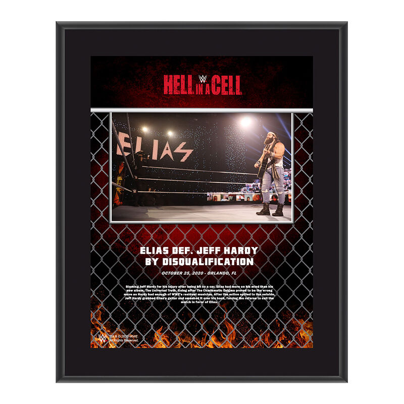 Elias Hell In A Cell 2020 10x13 Commemorative Plaque Pwcatalog