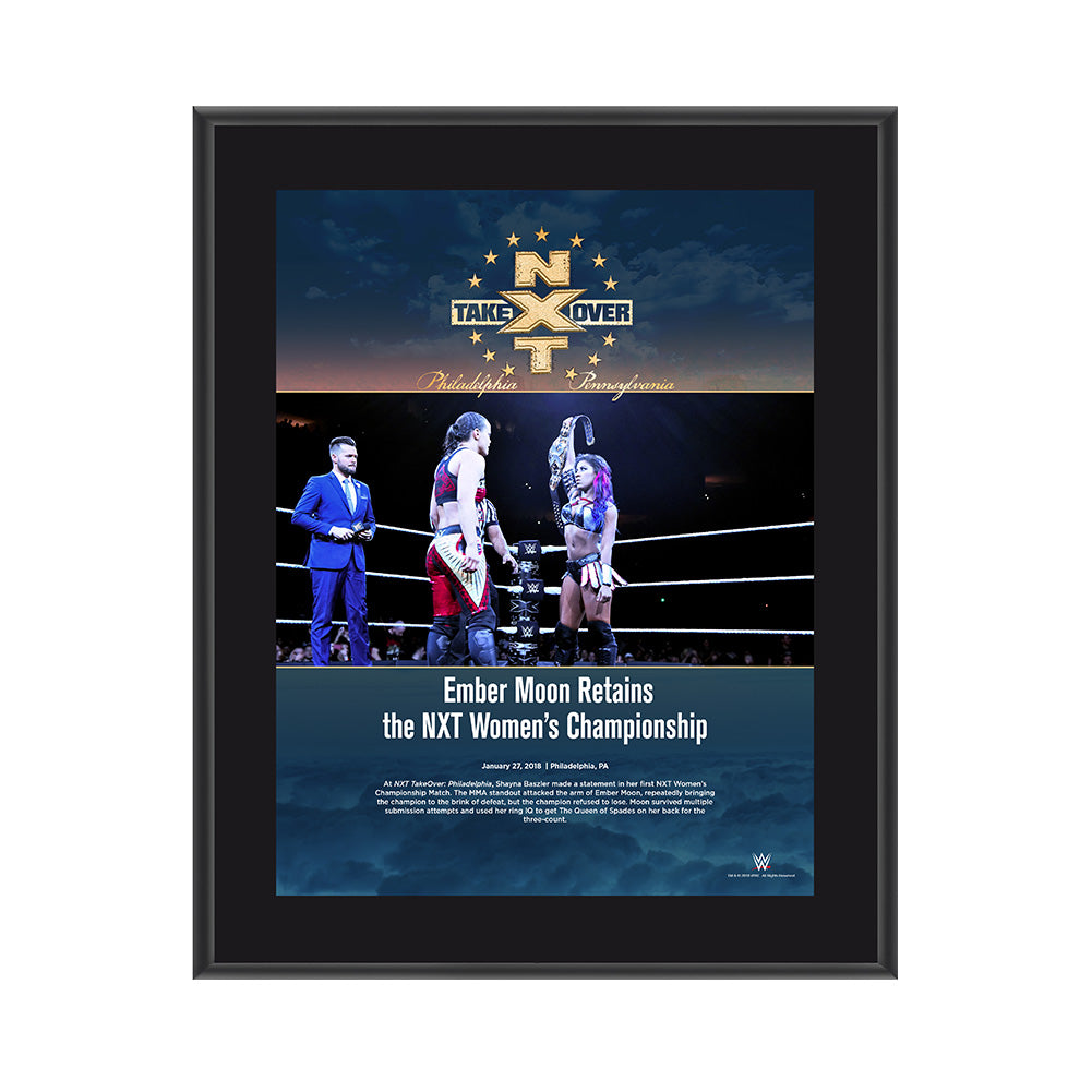 Ember Moon NXT TakeOver Philadelphia 2018 10 x 13 Commemorative Photo Plaque