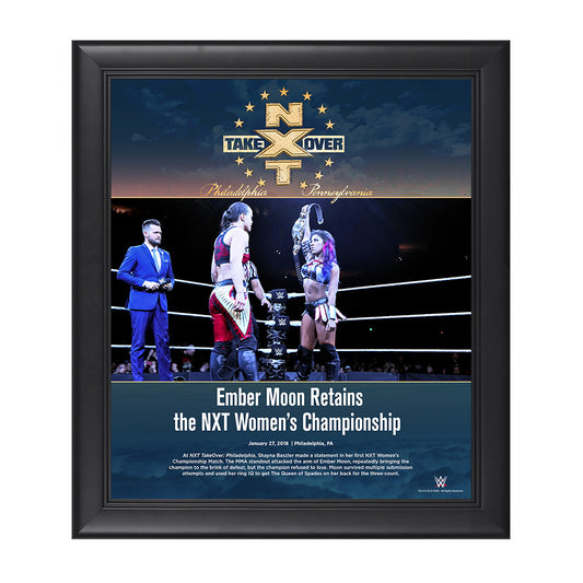 Ember Moon NXT TakeOver Philadelphia 2018 15 x 17 Framed Plaque