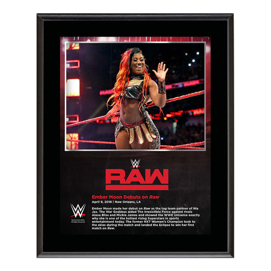 Ember Moon RAW New Orleans 10 x 13 Photo Plaque